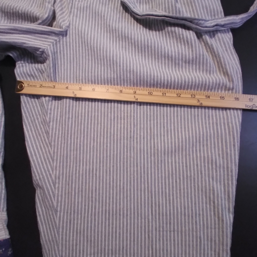 Madewell The New Denim Project Paper Bag Waist Pants Patchwork Hem Streatwear - Picture 6 of 14